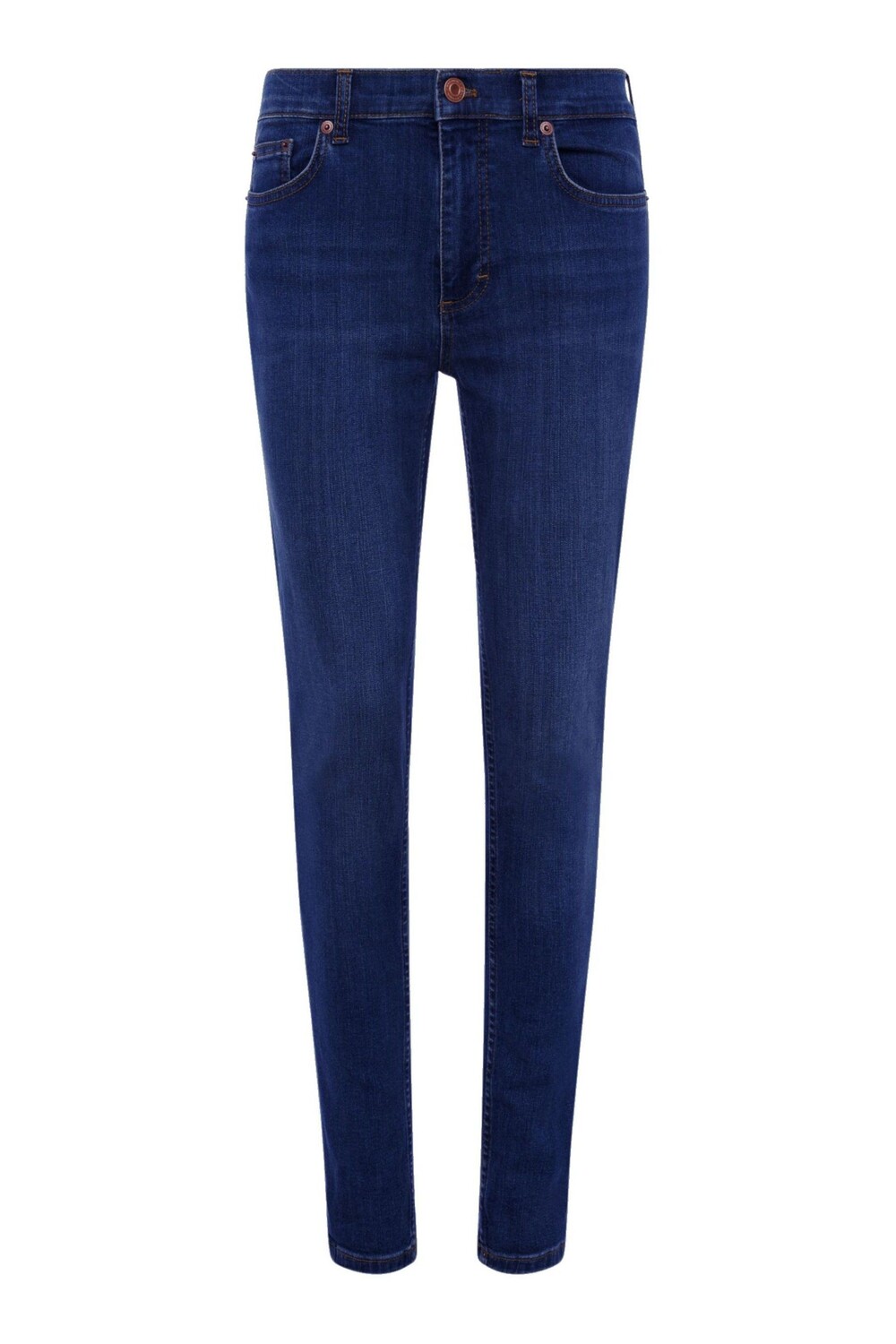 

Синие джинсы скинни Rebound Indigo French Connection, синий