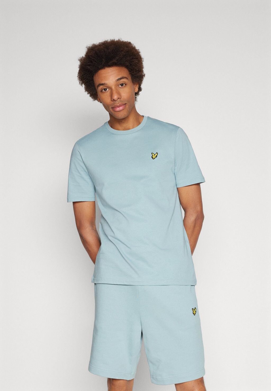 

Базовая футболка Plain Lyle & Scott, цвет slate blue
