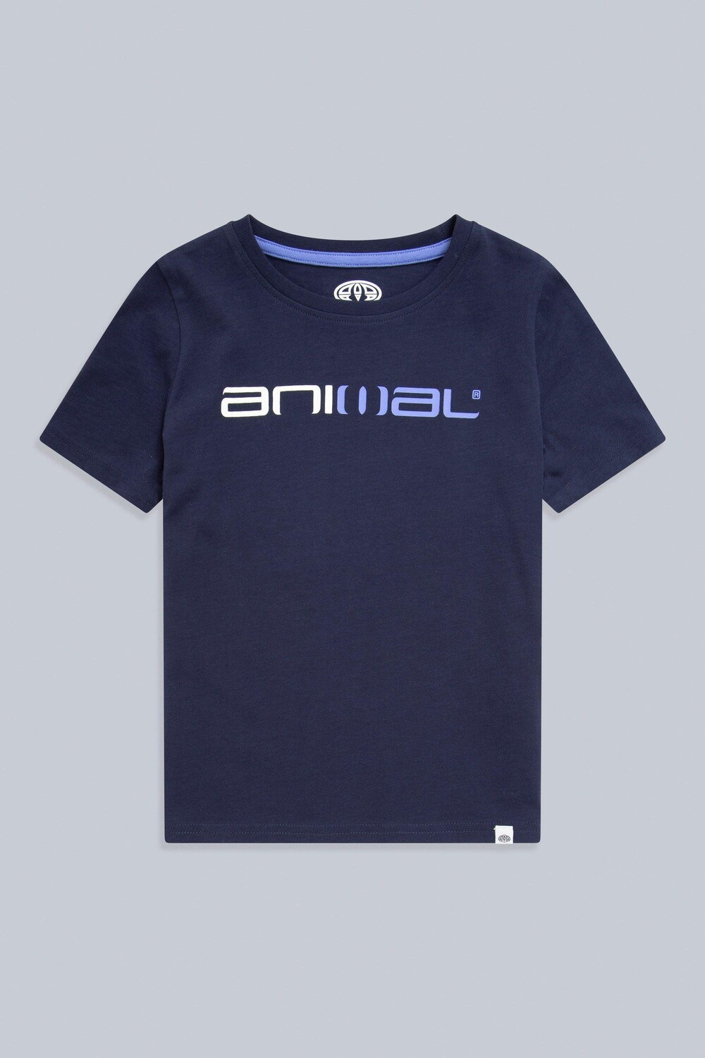 

Футболка Alex Organic Classic Tee с короткими рукавами и круглым вырезом Animal, синий