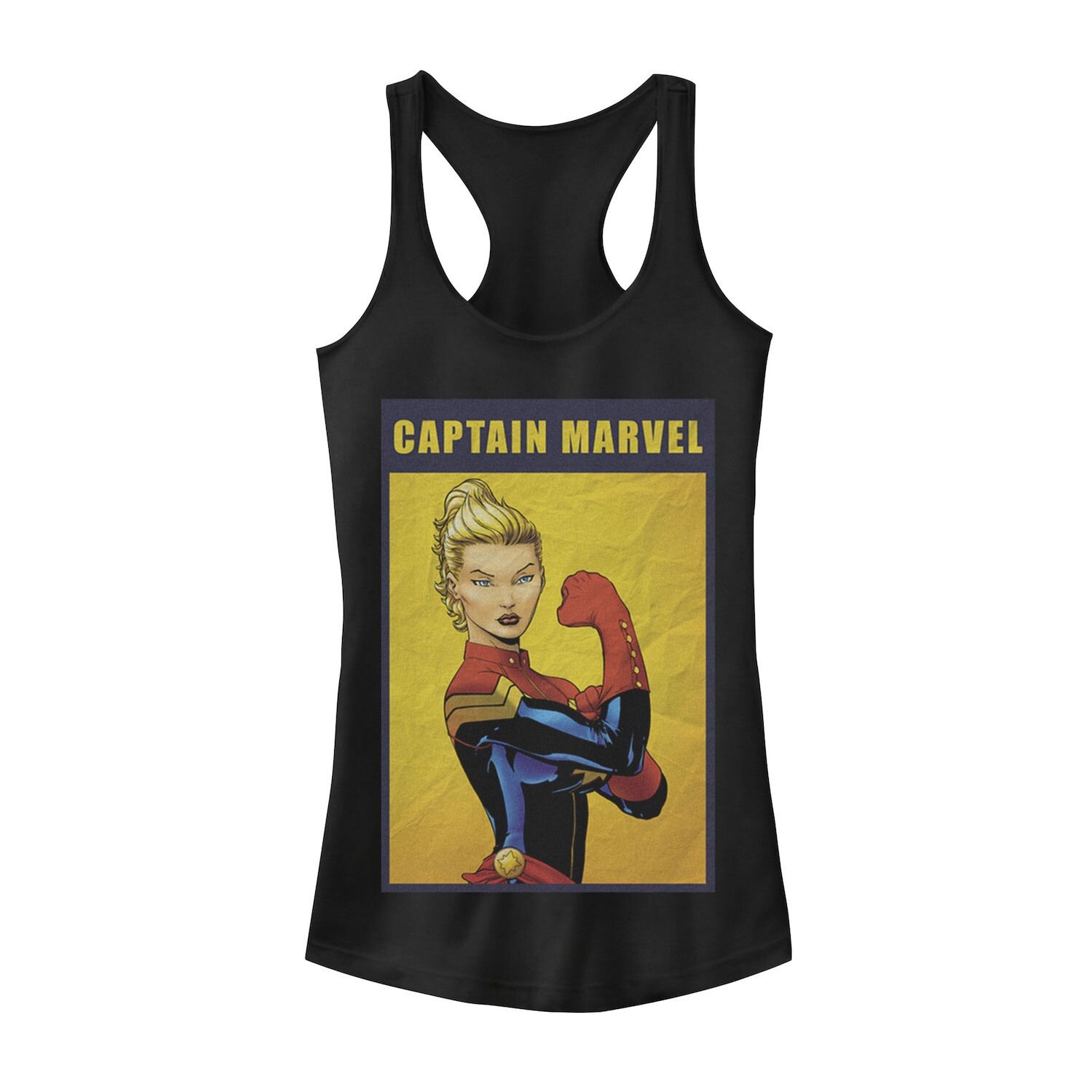 

Майка с графическим изображением Marvel Captain Marvel Tough Pose для юниоров Licensed Character