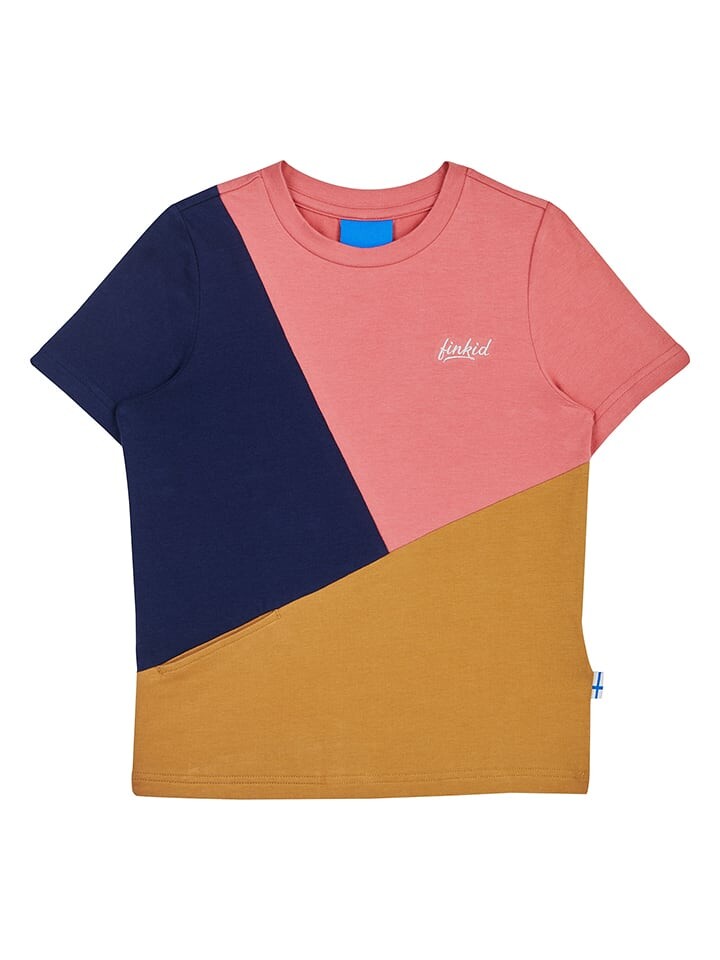 

Футболка finkid Ankkuri, цвет rosa/senf/dunkelblau