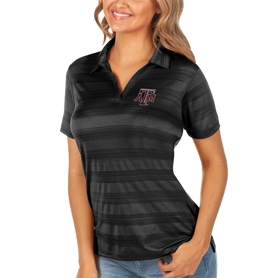 

Поло с коротким рукавом Antigua Texas A And M Aggies, черный