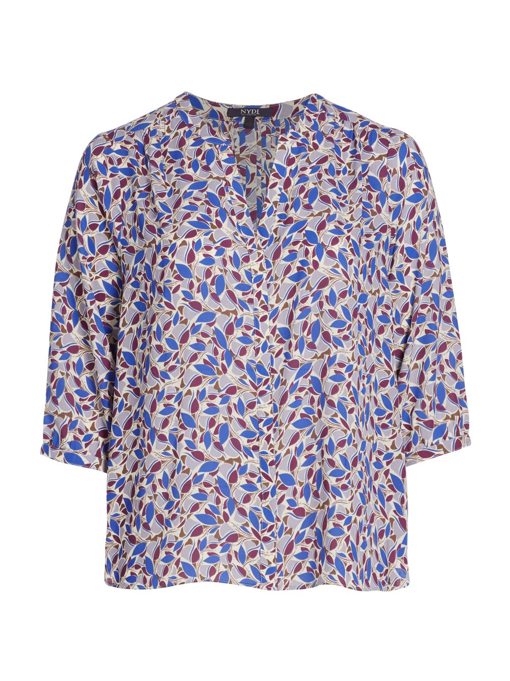 Блуза с защипами и лепестками NYDJ, Plus Size