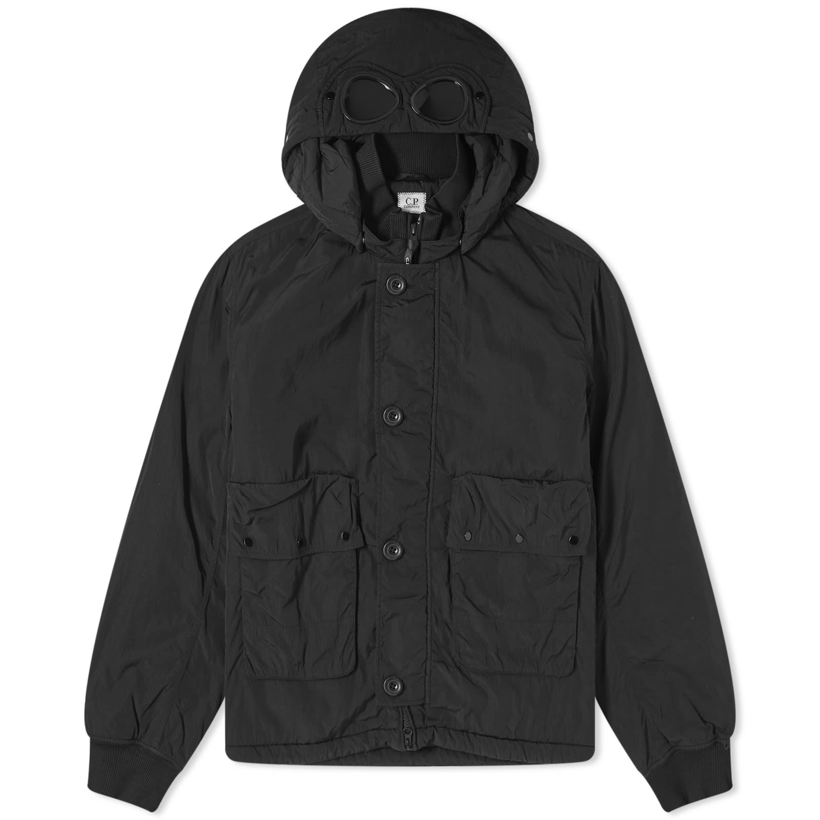 Куртка C.P. Company Chrome-R Goggle Bomber, черный куртка рубашка c p company chrome r pocket черный