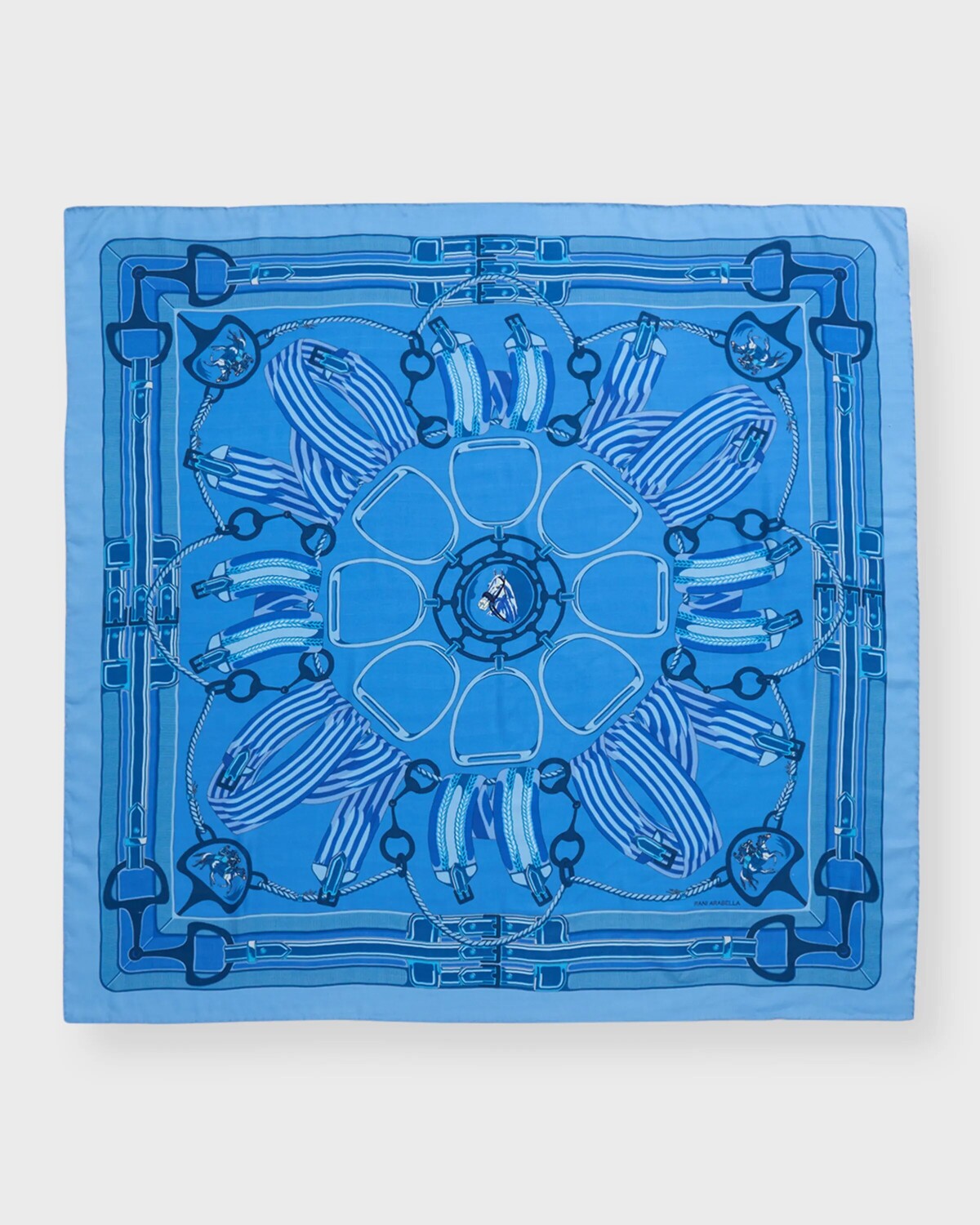 

Шарф из кашемира с принтом Stir Up Rani Arabella, цвет Ocean Blue