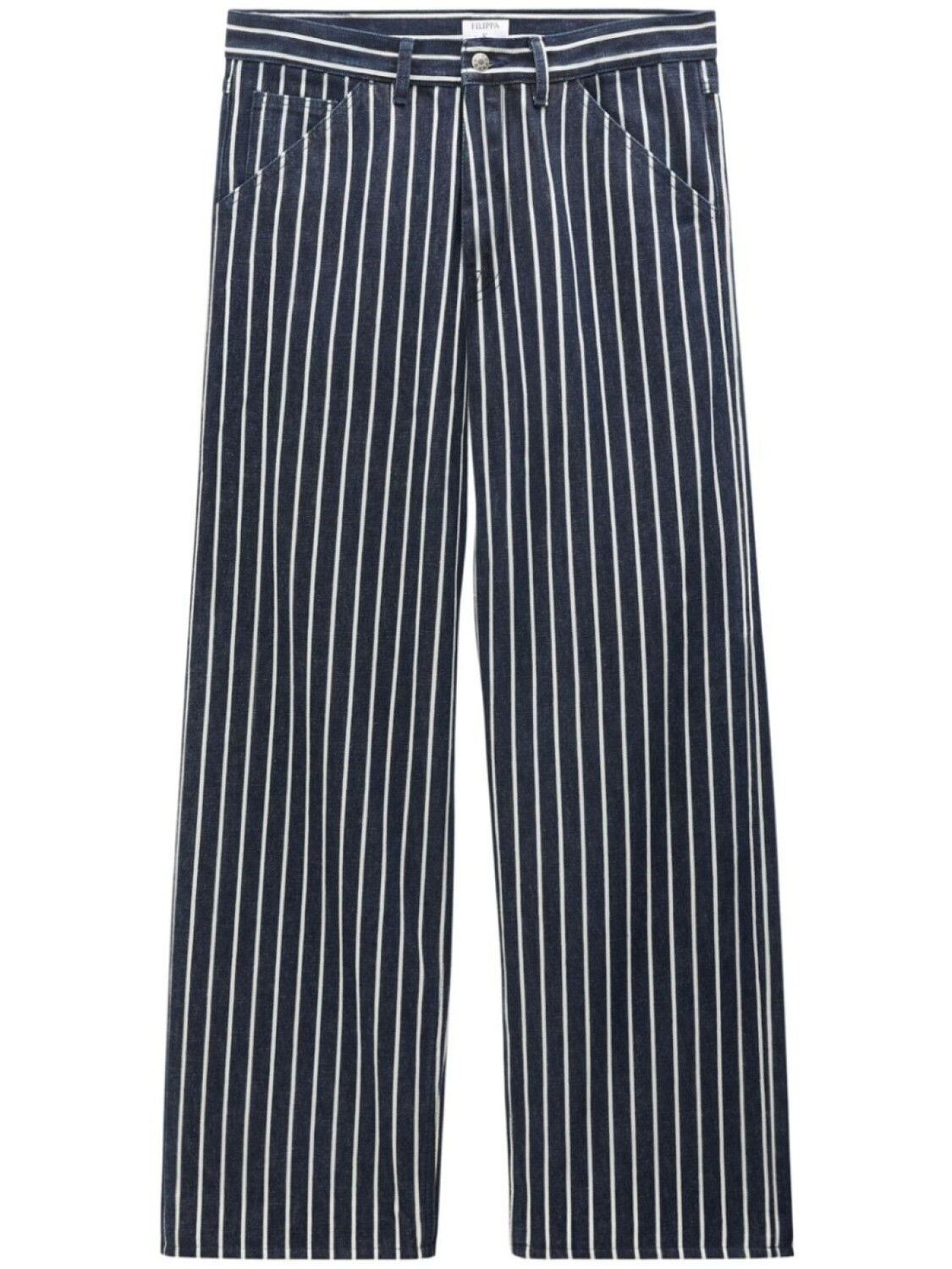 

Filippa K джинсы свободного кроя в полоску, синий