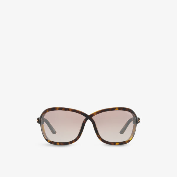

Tr001753 солнцезащитные очки fernanda в инъекционной оправе-бабочке Tom Ford, коричневый