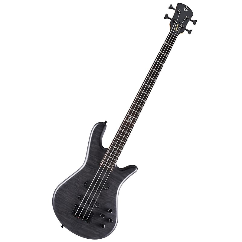

Басс гитара Spector NS PULSE II 4 String Quilt Maple/Swamp Ash EMG Bass – Black Stain Matte