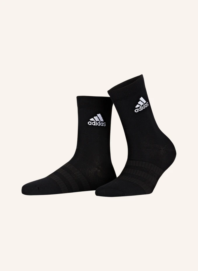 

Комплект из 3 носков light crew Adidas, черный