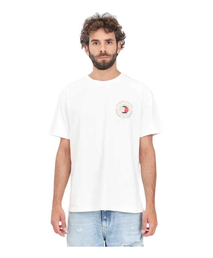 

Футболка с короткими рукавами и логотипом Tommy Jeans, белый