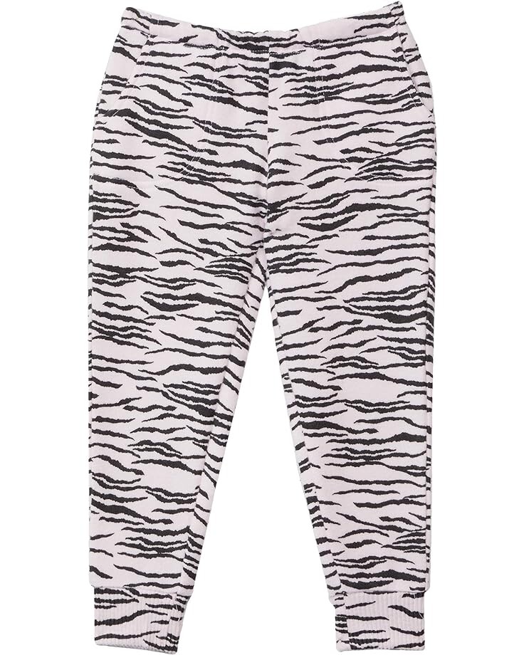 Брюки Chaser Bliss Knit Stitch Pocket Joggers, цвет Pink Zebra Print fashion blue zebra print women