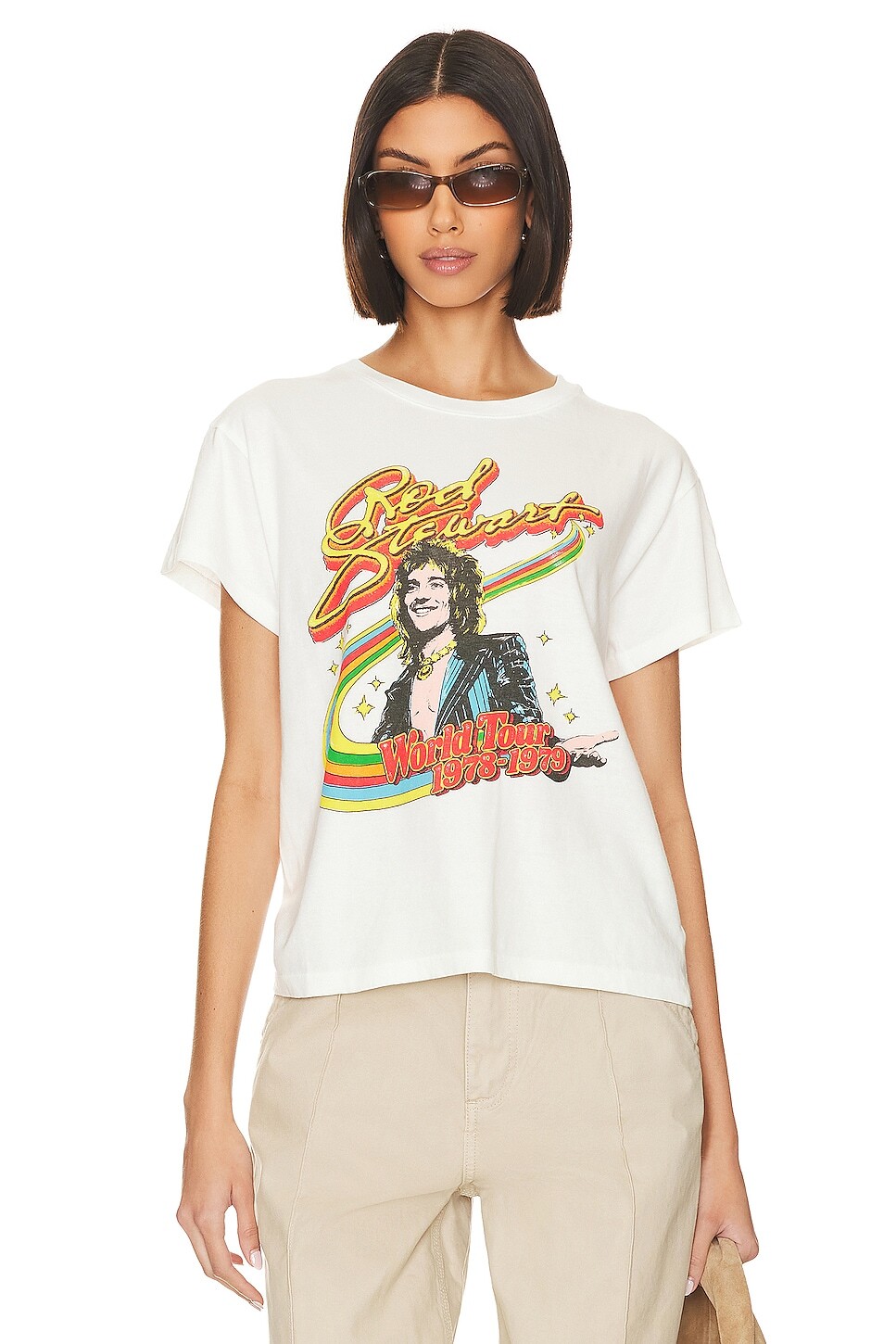 

Футболка DAYDREAMER Rod Stewart Rainbow Tour, цвет Vintage White