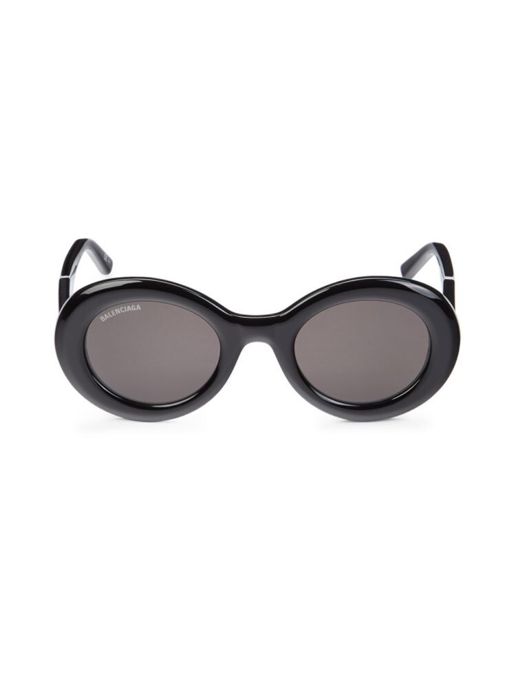 

Массивные круглые солнцезащитные очки 50MM Balenciaga, черный