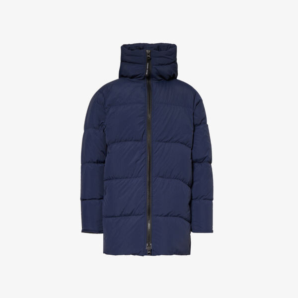 

Куртка-пуховик прямого кроя lawrence с высоким воротником Canada Goose, синий