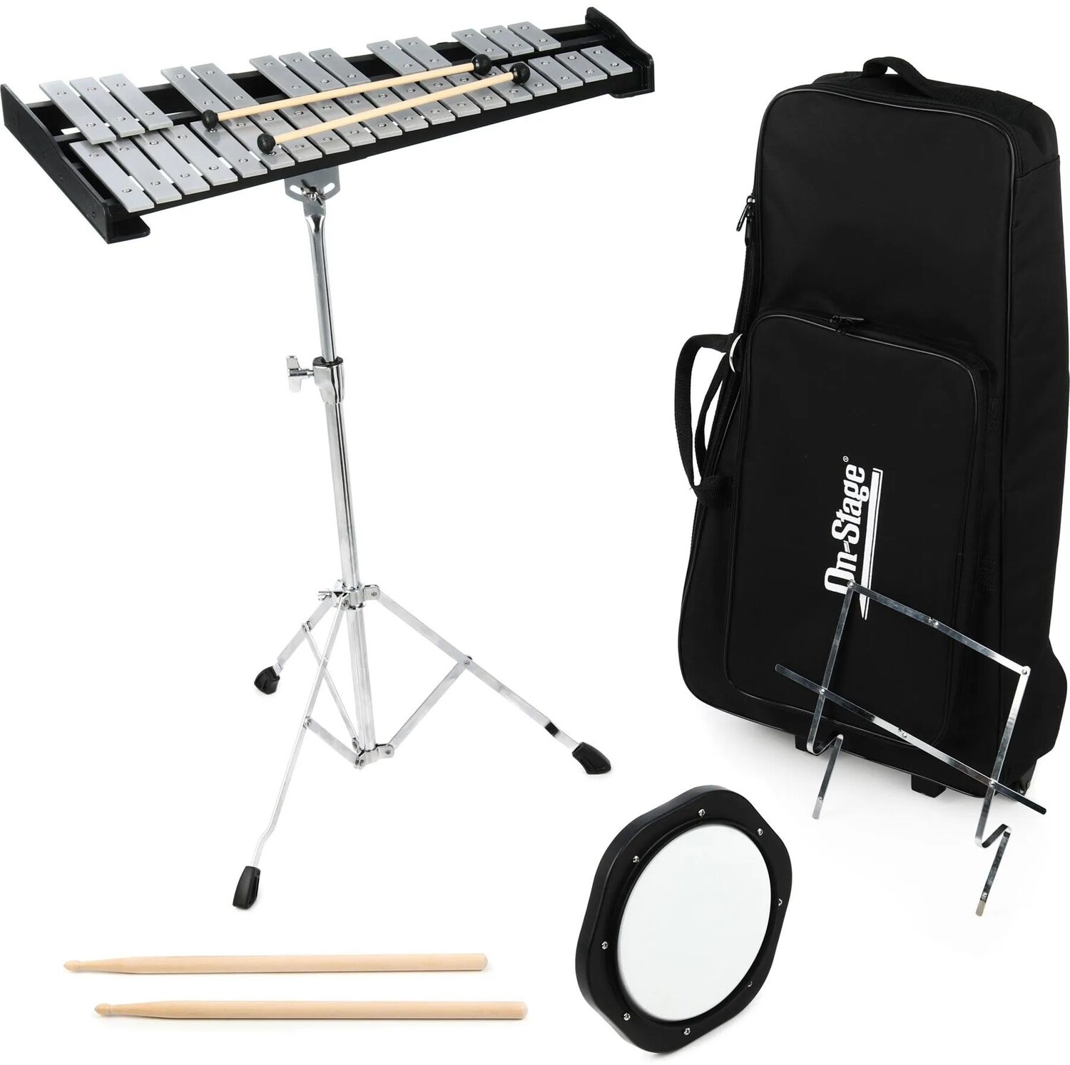 

Комплект On-Stage BSK2500 Bell с сумкой на колесиках — 2,5 октавы
