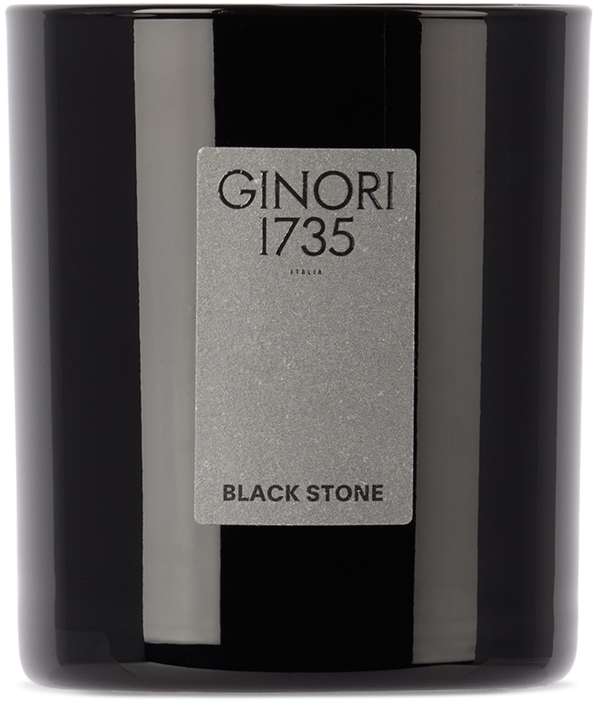 товары для праздника merimeri свеча восковая 0 Сменная свеча Black Stone, 190 г Ginori 1735