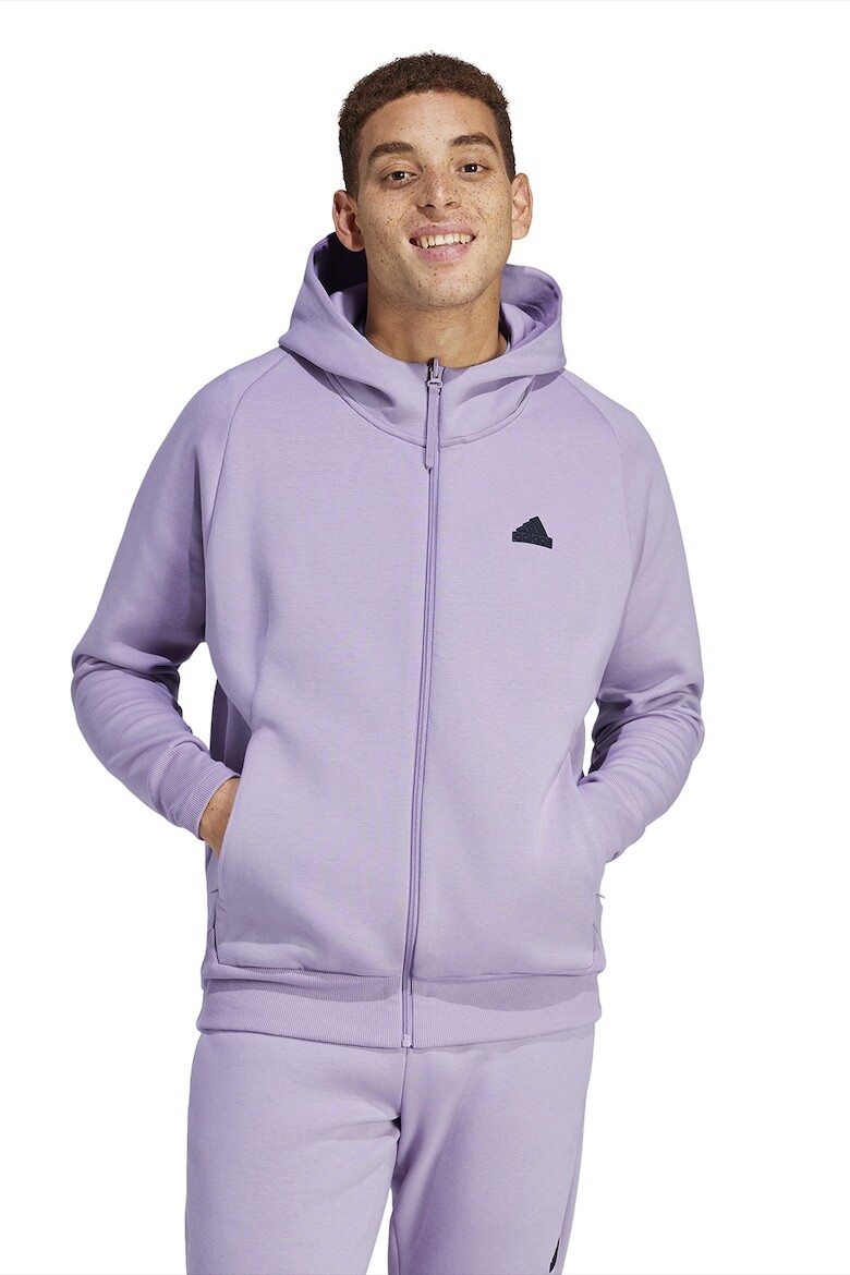 

Толстовка на молнии ZNE с рукавами реглан Adidas Sportswear, фиолетовый