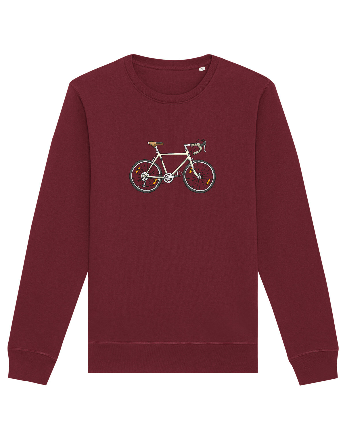 Толстовка wat? Apparel Doodle bike, цвет Weinrot