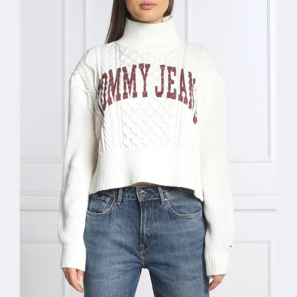 

Укороченный свитер Tommy Hilfiger, экрю