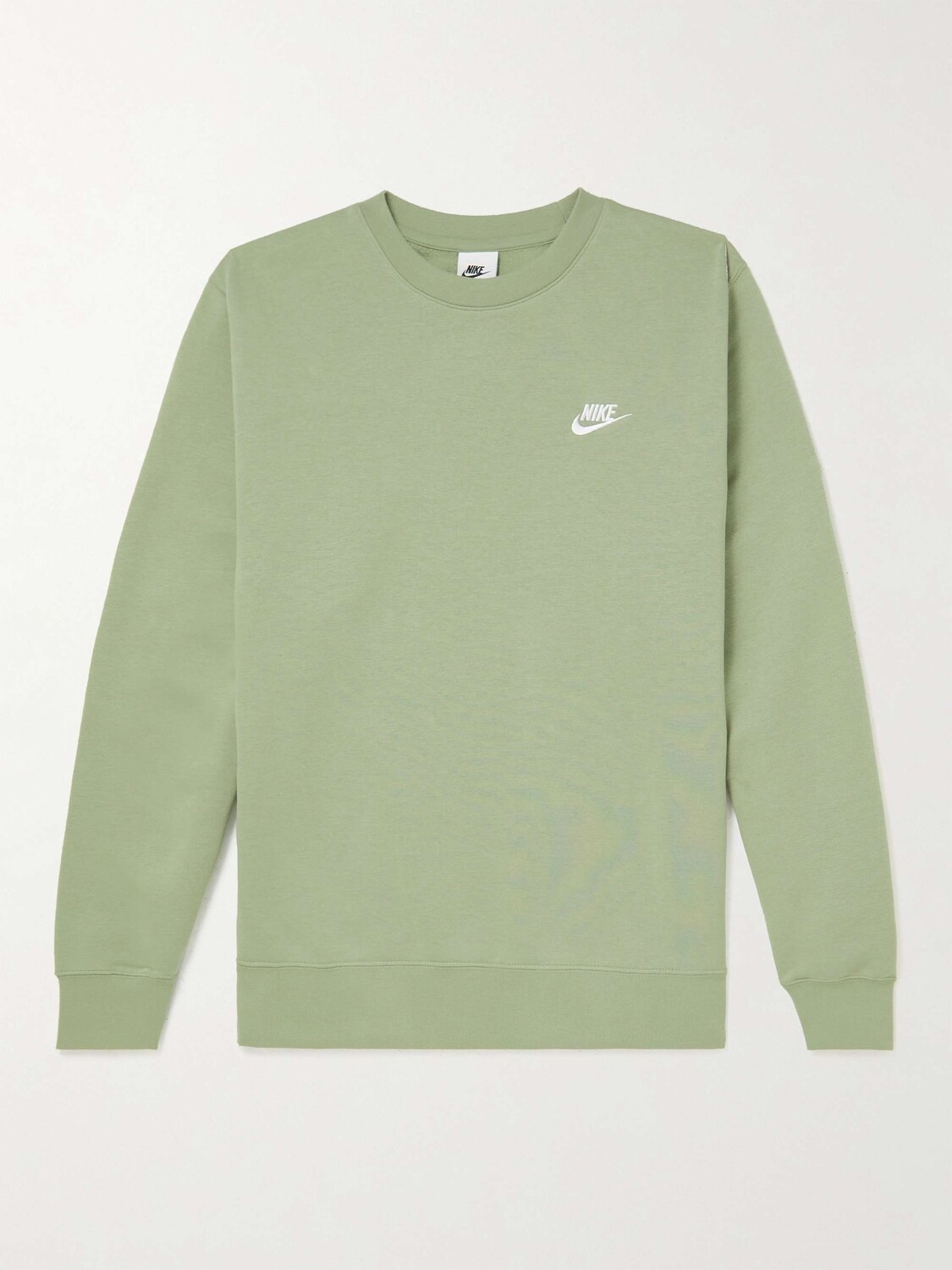 

Толстовка из хлопкового джерси с вышитым логотипом NSW Club NIKE, зеленый