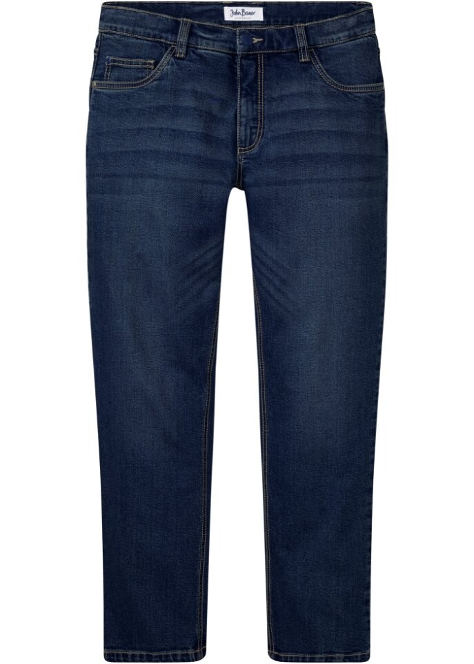 

Прямые эластичные джинсы свободного кроя из переработанного хлопка John Baner Jeanswear, синий