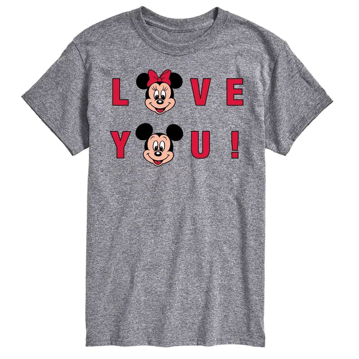 

Мужская футболка с рисунком Love You Disney от Disney Licensed Character