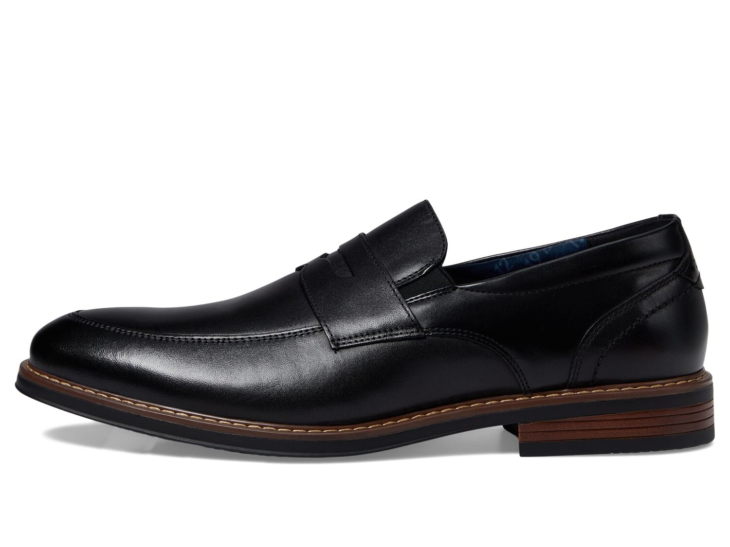

Лоферы Nunn Bush Centro Flex Moccasin Toe Penny Loafer Slip-On, черный