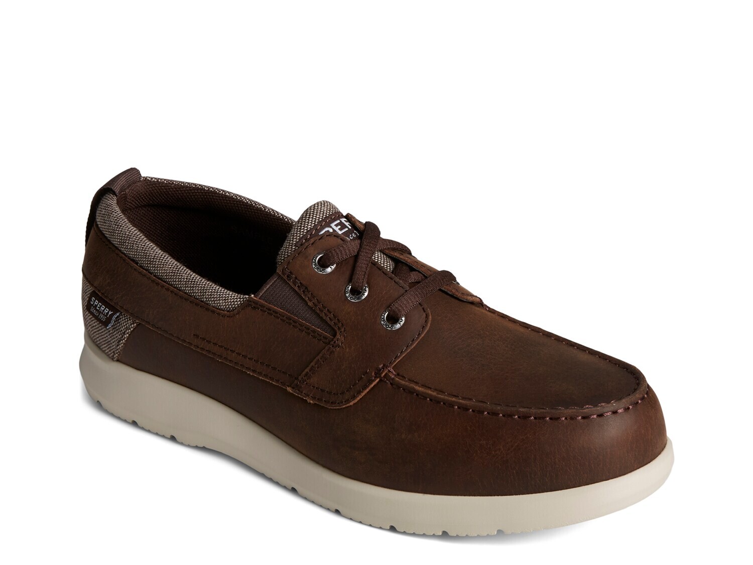 Туфли-лодочки Sperry Bowrider Plushstep с люверсами, темно-коричневый