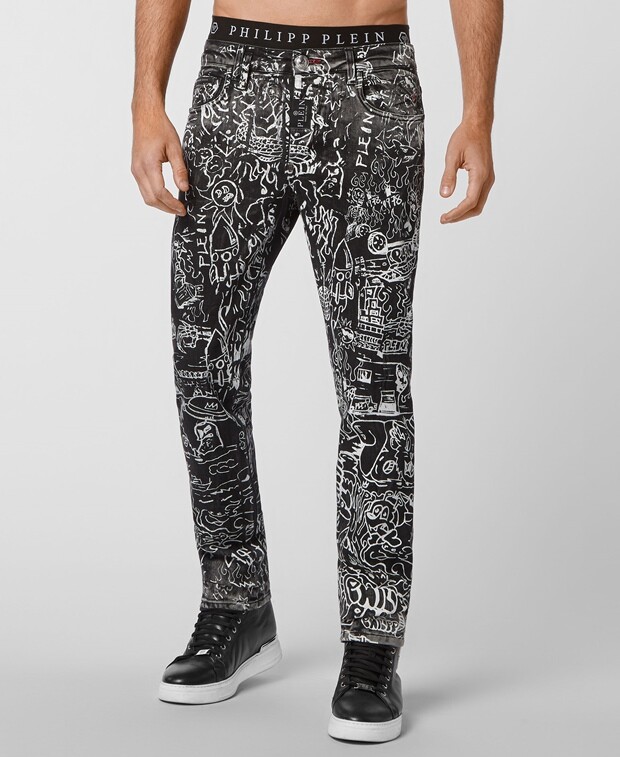 

Прямые джинсы Philipp Plein, темно-серый