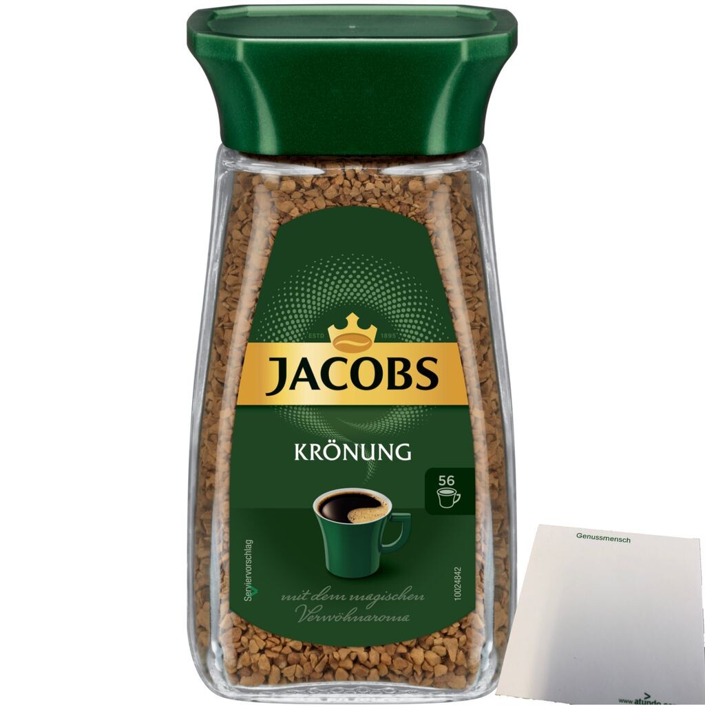 

Растворимый кофе Jacobs Krönung, растворимый кофе, 1 упаковка (1 банка 100 г) + блок usy