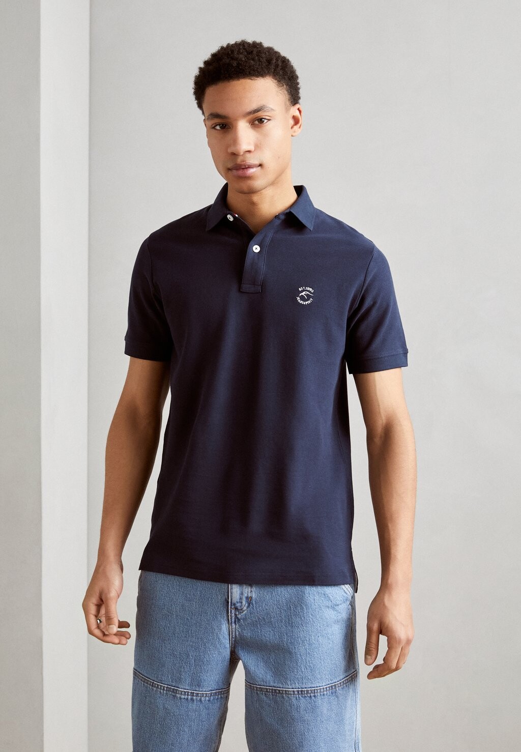 

Рубашка-поло INDICODE JEANS, цвет navy