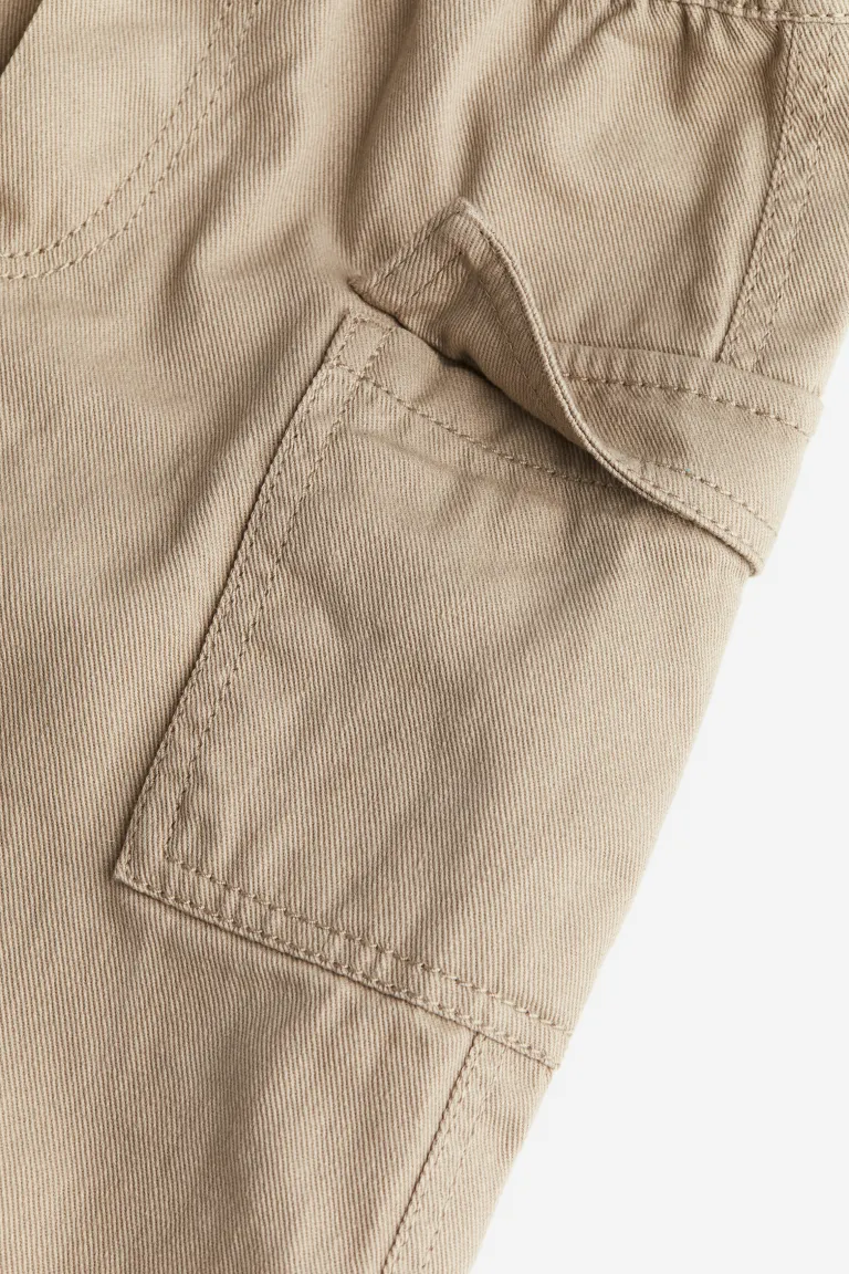 

Брюки-карго на подкладке H&M, бежевый