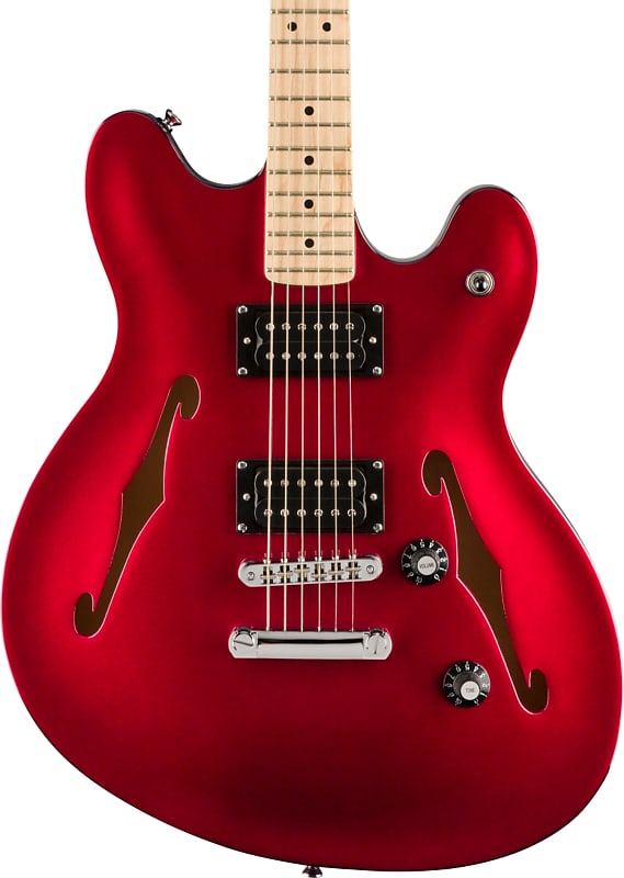 Электрогитара Squier Affinity Starcaster Semi-Hollow Guitar, Maple FB, Candy Apple Red