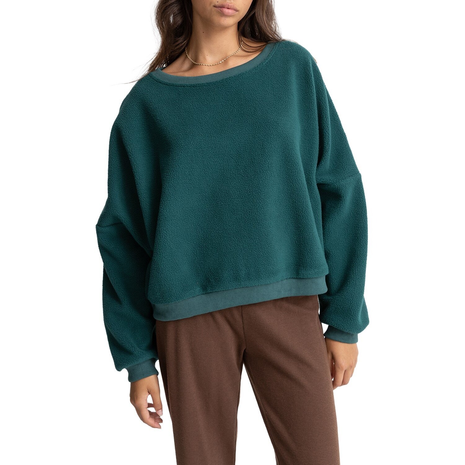 

Толстовка Rhythm Reverse Slouch Fleece, цвет Sea Green