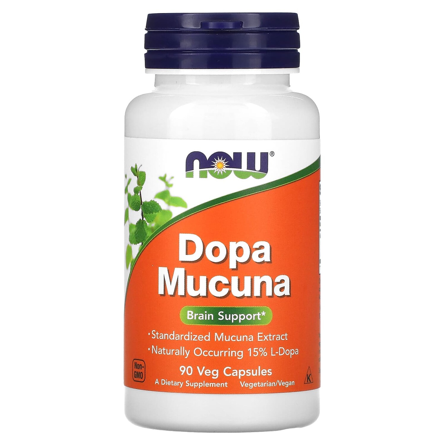 

Dopa Mucuna, 90 растительных капсул, NOW Foods