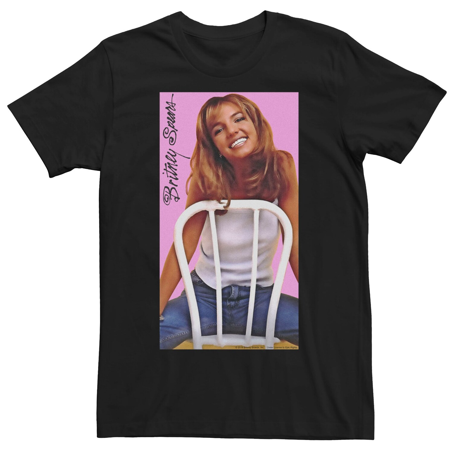 

Мужская футболка с плакатом Britney Spears In A Chair Licensed Character