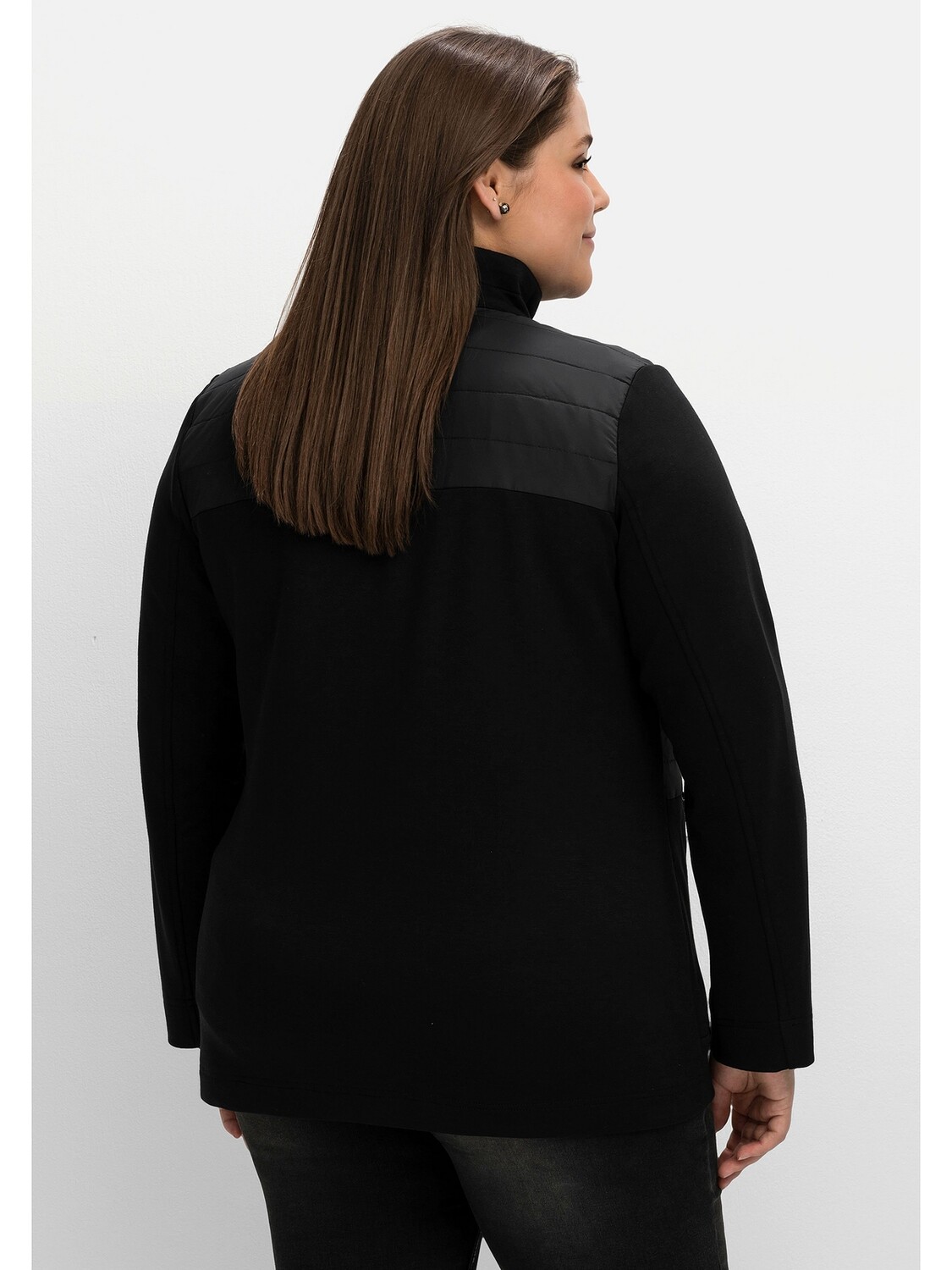 

Куртка sheego Jerseyjacke, черный