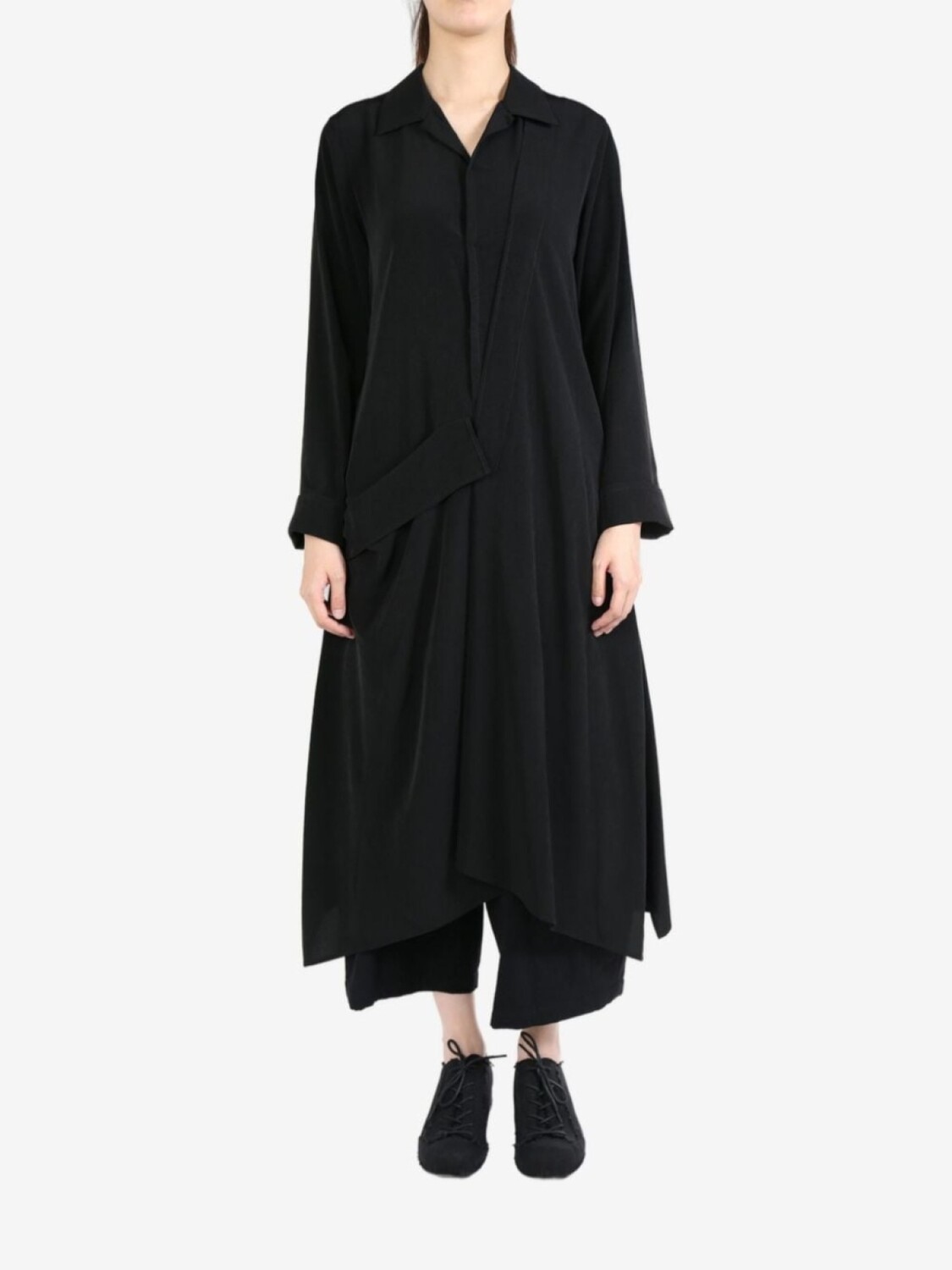 

Yohji Yamamoto драпированное платье, черный