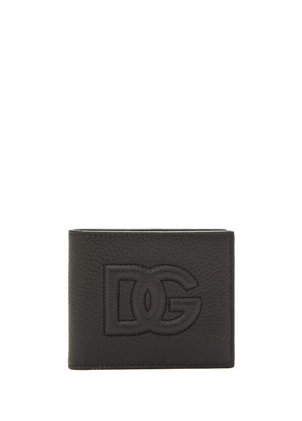 

Мужской кожаный кошелек с логотипом Dolce&Gabbana, черный