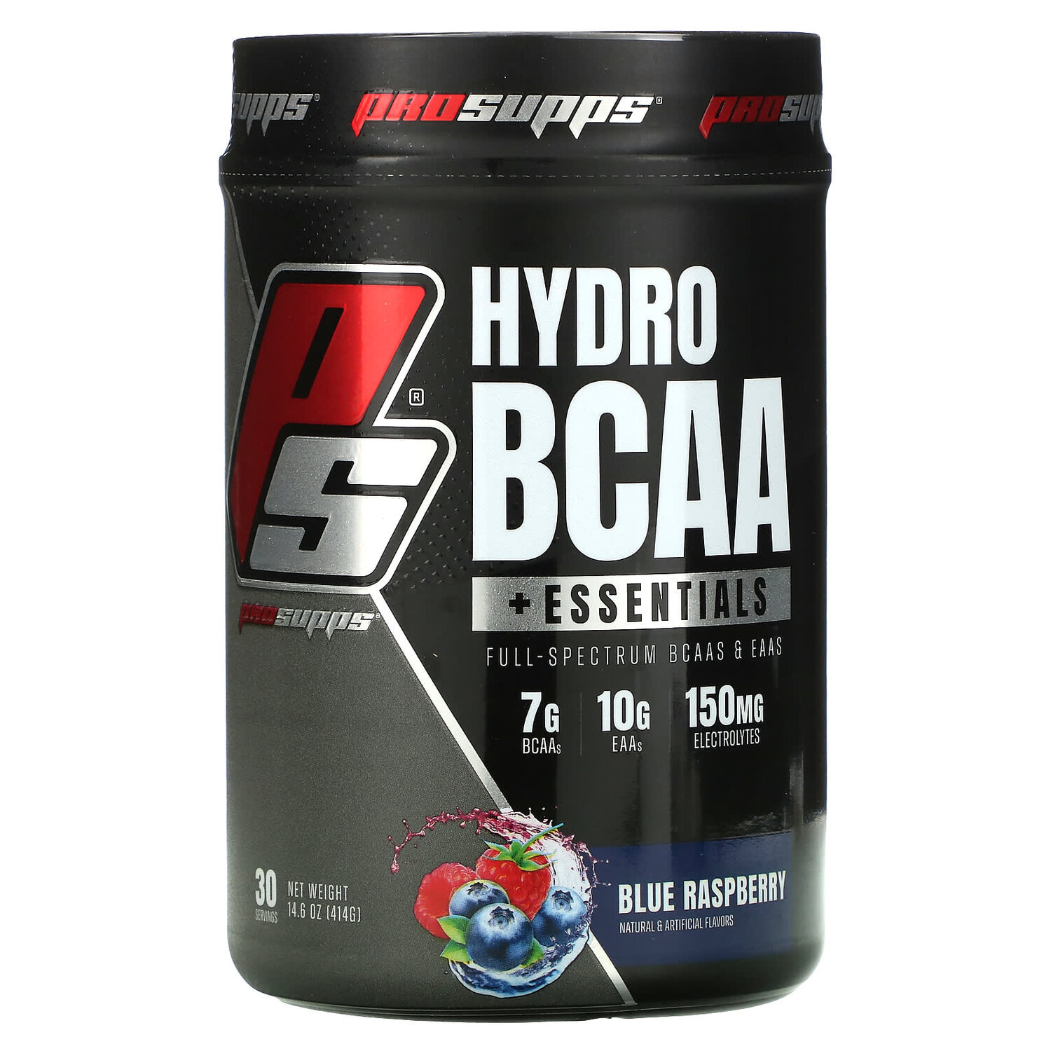 

Hydro BCAA +Essentials, добавка с электролитами и аминокислотами, голубая малина, 414 г (14,6 унции), ProSupps