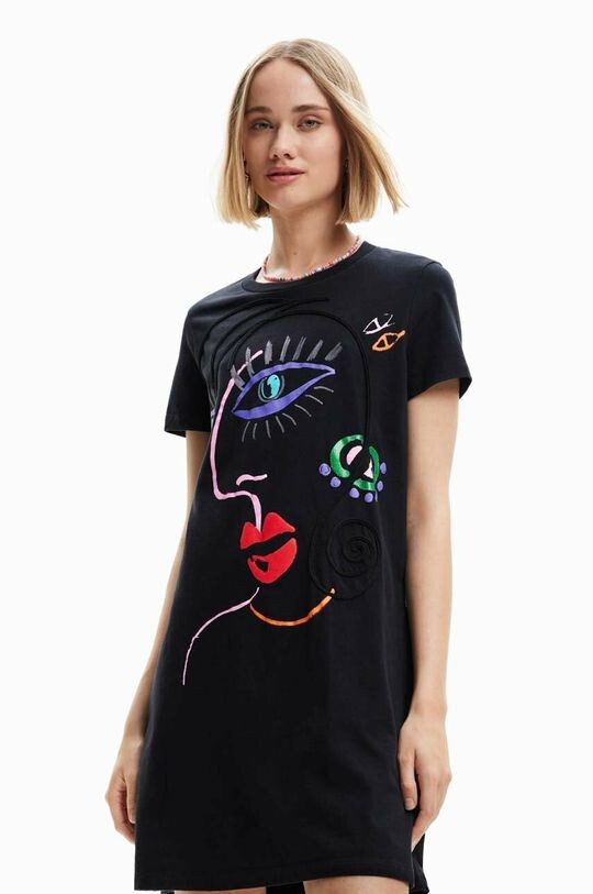 

Хлопковое платье Desigual, черный