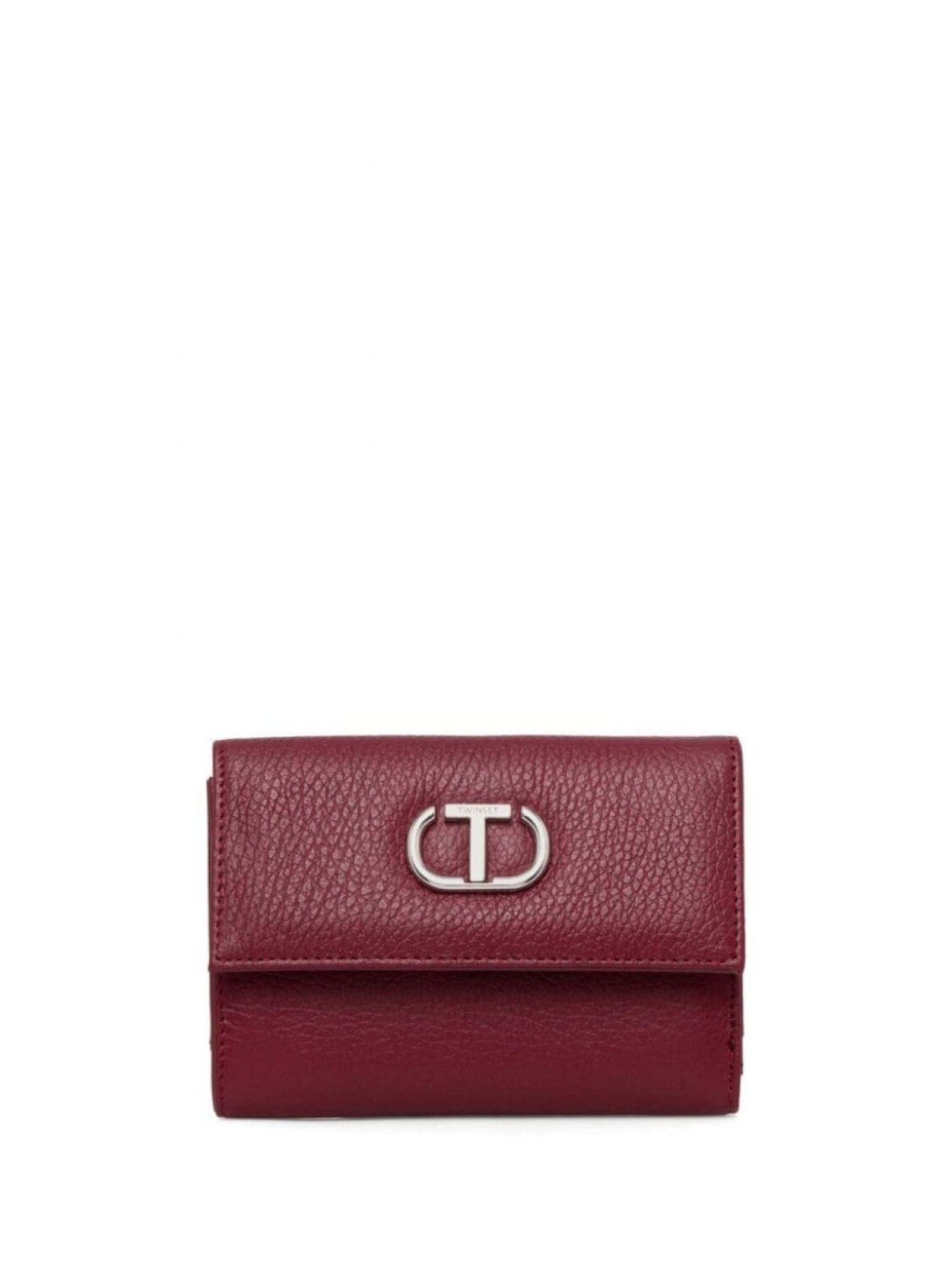 

TWINSET кожаный кошелек тройного сложения, красный