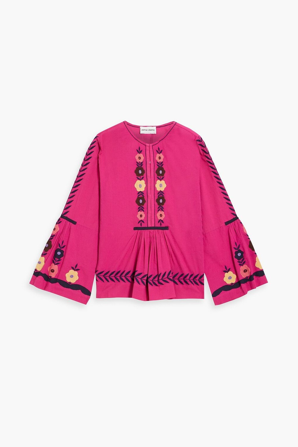 

Блузка Mia из хлопковой вуали с вышивкой ANTIK BATIK, пурпурный