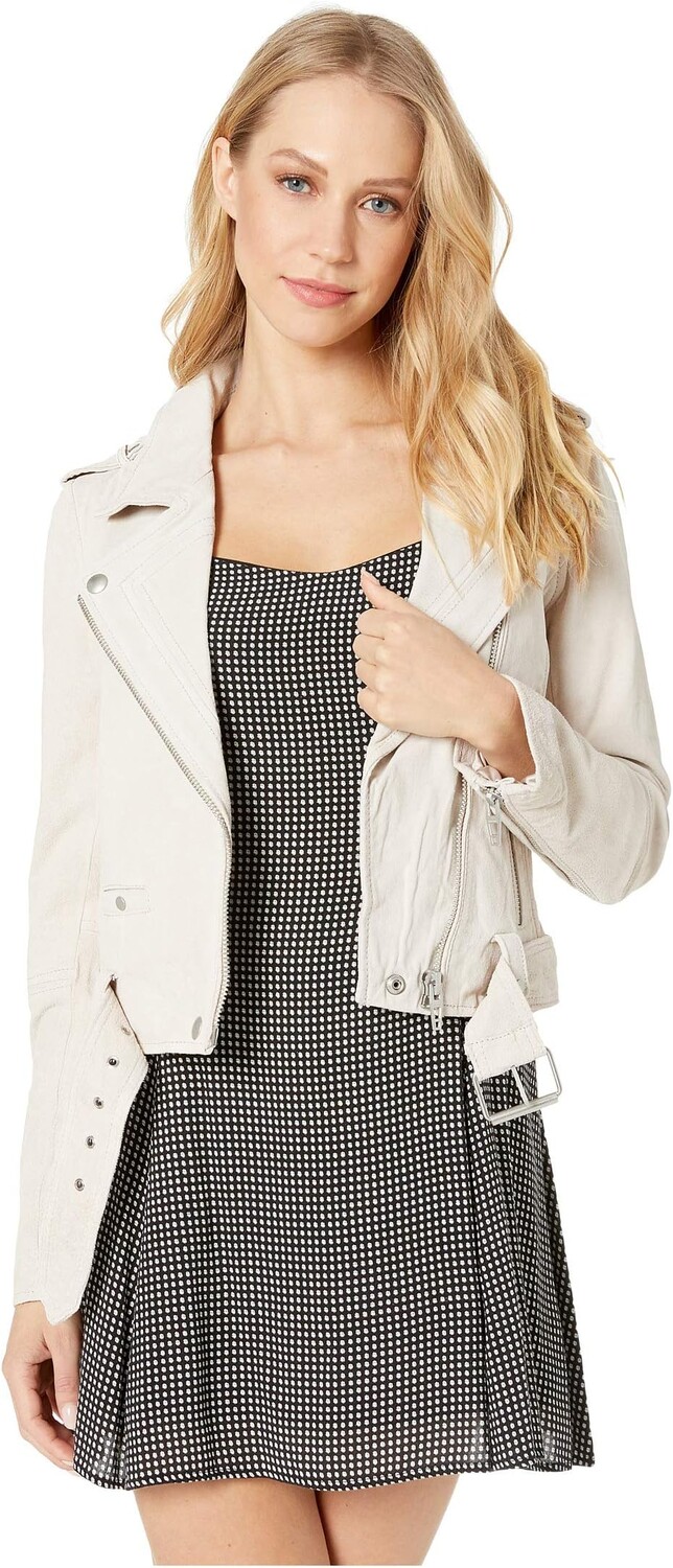 

Куртка Suede Moto Jacket Blank NYC, цвет White Sand