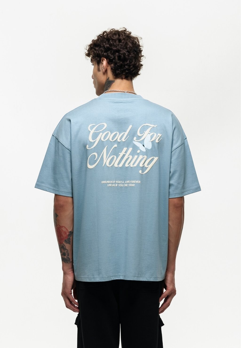 

Футболка с принтом Oversized Dream Black T-Shirt Good For Nothing, синий