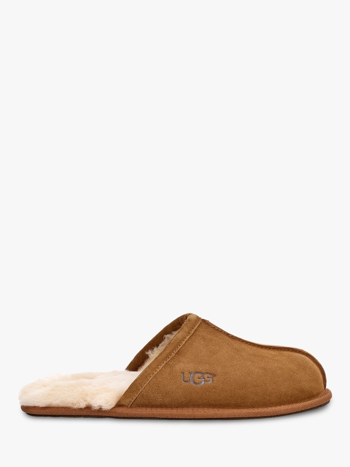

Замшевые тапочки UGG Scuff Mule, каштановый