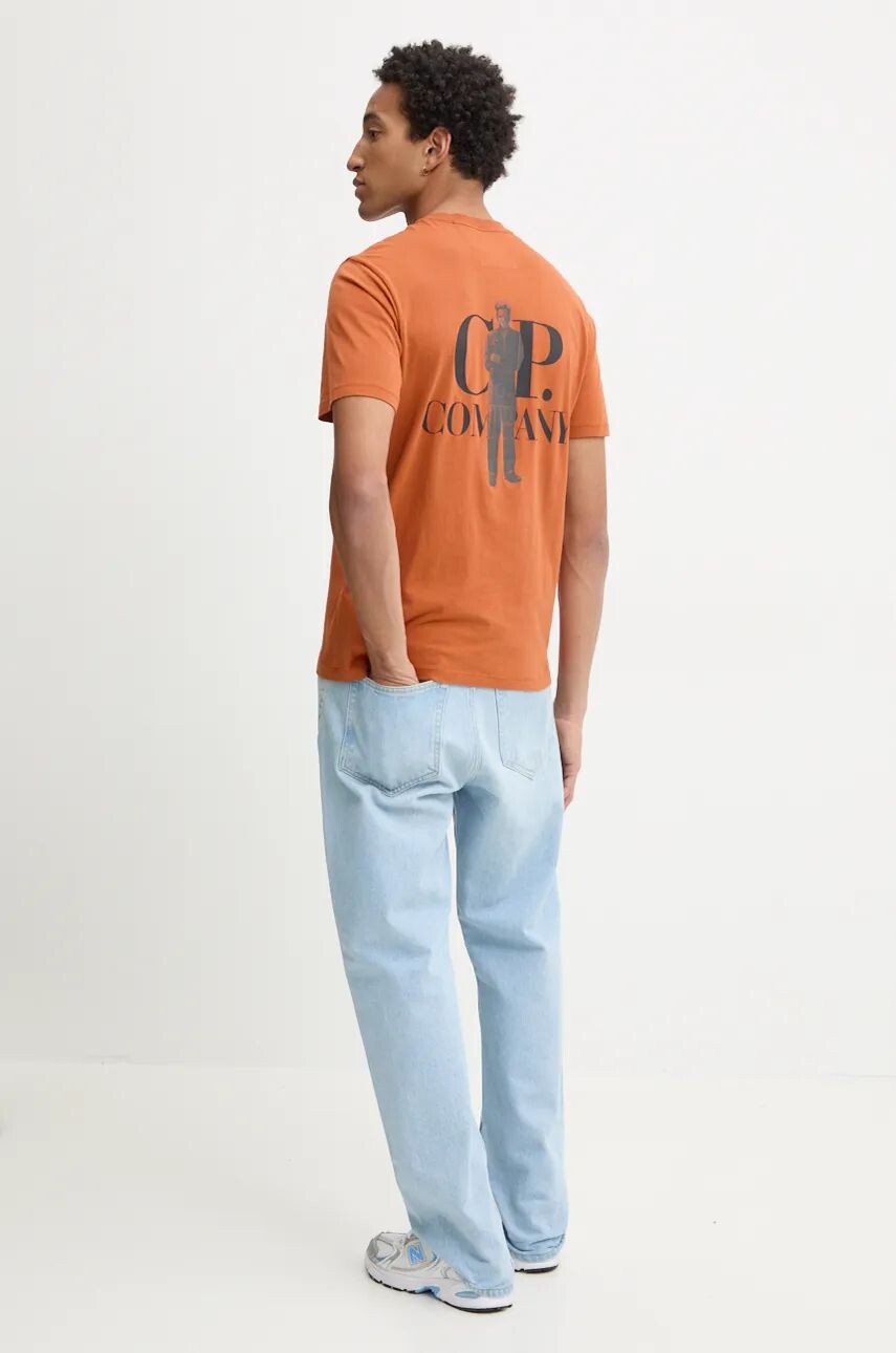 

C.P. Company Хлопковая футболка Company 30/1 Jersey Bold British Sailor, коричневый