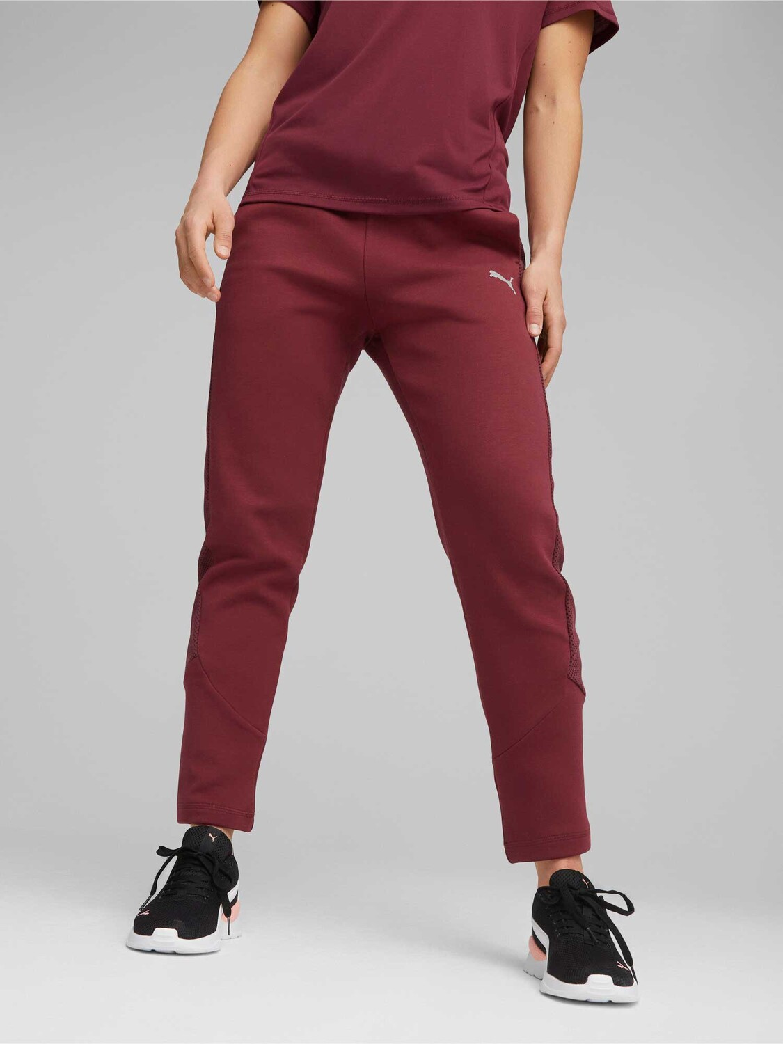 

Спортивные брюки Puma EVOSTRIPE High-Waist Pants, красный