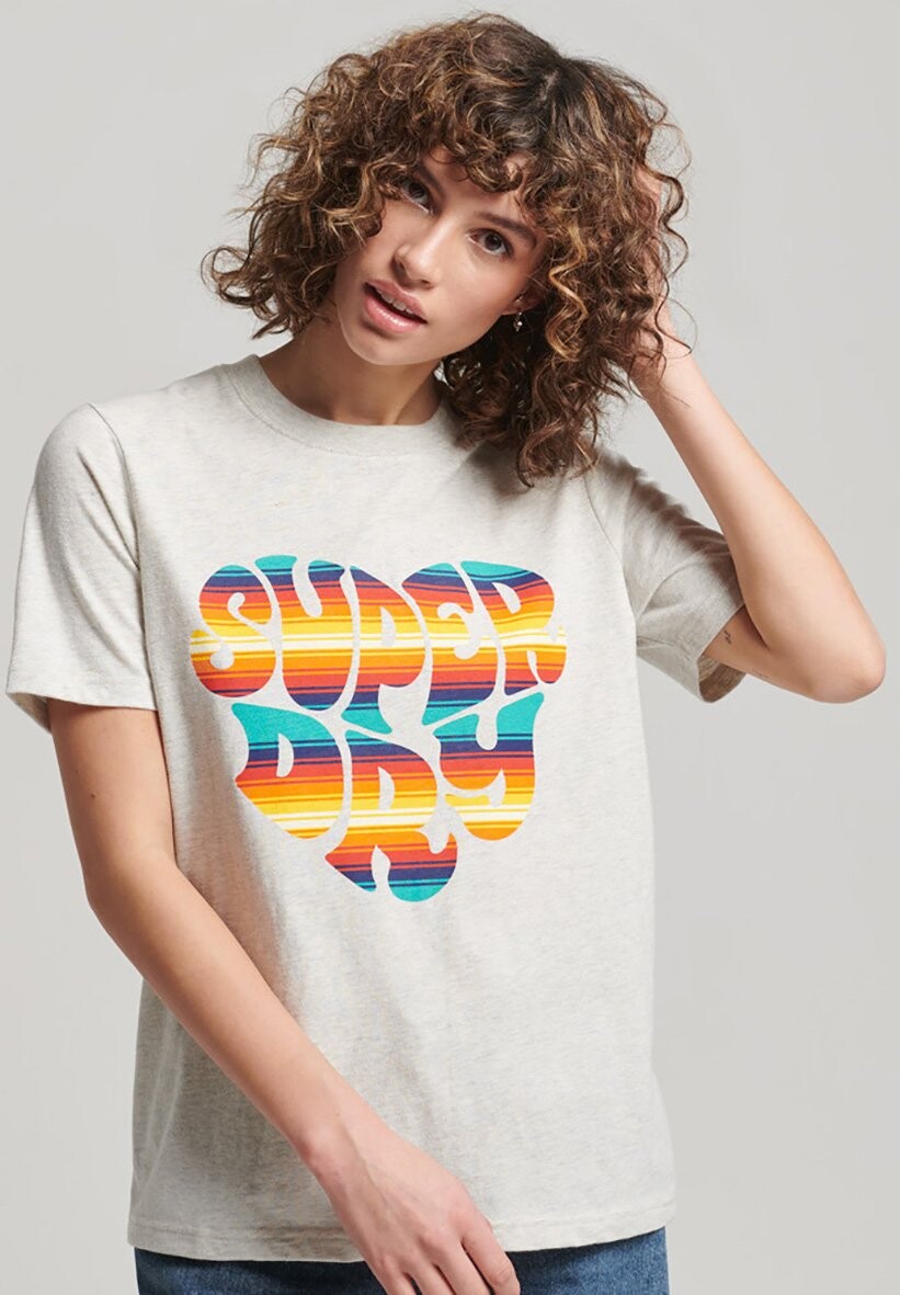 

Футболка с принтом Superdry, Серый
