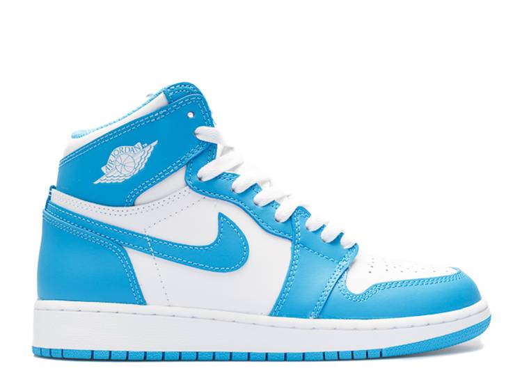 

Кроссовки AIR JORDAN 1 RETRO HIGH OG BG 'UNC', белый